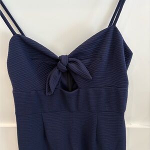 Hutch Midnight Blue Dress with Ribbon Accent